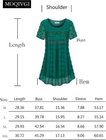 MOQIVGI Womens Fashion Sexy Casual Blouses Scoop Neck Dressy Elegant Tops in Kuwait