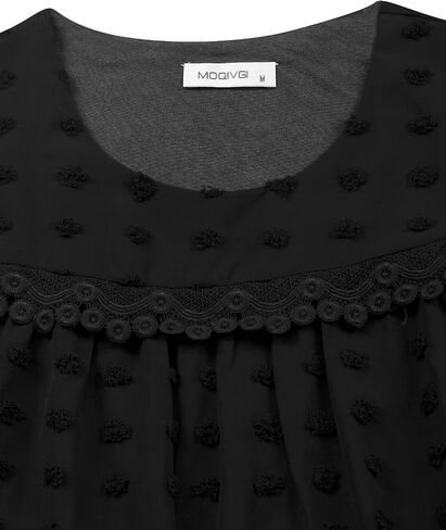 MOQIVGI Womens Fashion Sexy Casual Blouses Scoop Neck Dressy Elegant Tops in Kuwait