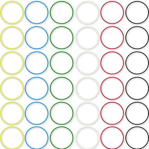 AMUU rubber bands 800 Pcs 2.5cm 1" Small Rubber Bands 6 colors Assorted Mixed Rainbow Colorful Rubber Bands for Office School Home Strong Elastic Band Loop Office Supplies in Saudi Arabia