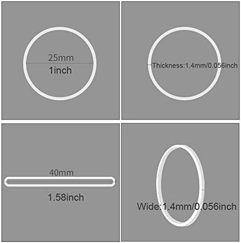 AMUU rubber bands 800 Pcs 2.5cm 1" Small Rubber Bands 6 colors Assorted Mixed Rainbow Colorful Rubber Bands for Office School Home Strong Elastic Band Loop Office Supplies in Saudi Arabia