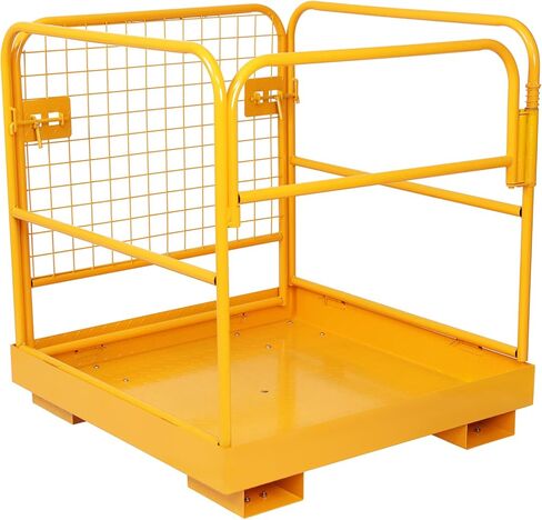 رافعة شوكية ذات قفص أمان للرافعة الشوكية مقاس 36 بوصة × 36 بوصة، رافعة شوكية ذات منصة عمل قابلة للطي شديدة التحمل in Kuwait