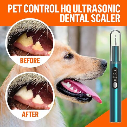 مزيل لويحات أسنان الكلاب من HQ للتحكم في الحيوانات الأليفة - مبيضة أسنان بالموجات فوق الصوتية منخفضة الضوضاء - منظف كهربائي لأسنان الجير للكلاب in Kuwait
