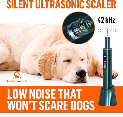 مزيل لويحات أسنان الكلاب من HQ للتحكم في الحيوانات الأليفة - مبيضة أسنان بالموجات فوق الصوتية منخفضة الضوضاء - منظف كهربائي لأسنان الجير للكلاب in Kuwait