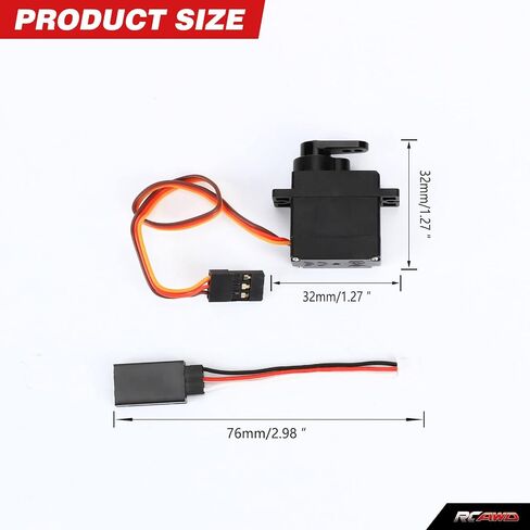 RCAWD CR18P Steering Servo 21T for Hobby Plus 1/18 CR18P Rock Van & Trail Hunter Upgrade Parts in Saudi Arabia