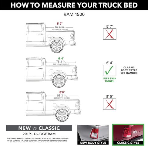RealTruck BAK Revolver X4s Hard Rolling Truck Bed Tonneau Cover | 80213 | Fits 2009-2024 Dodge Ram 1500, 2010-21 2500/3500 6' 4" Bed (76.3") in Saudi Arabia