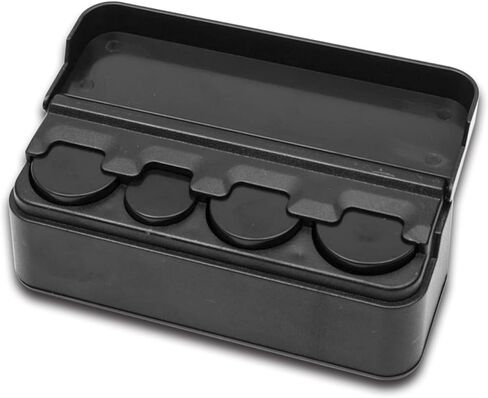 Ajxn 1 PC Coin Holder for Car, Portable Mini Change Storage Box, Coin Organizer, Portable Coin Storage, Car Interior Accessories, Suitable for Most Car and Trucks (Black) in Saudi Arabia