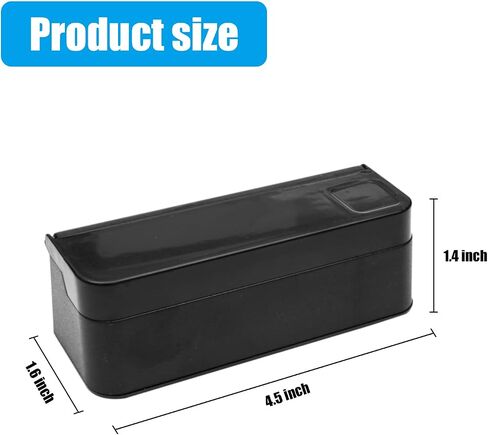 Ajxn 1 PC Coin Holder for Car, Portable Mini Change Storage Box, Coin Organizer, Portable Coin Storage, Car Interior Accessories, Suitable for Most Car and Trucks (Black) in Saudi Arabia