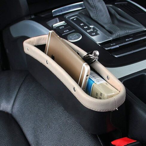 KONGDY Bling Car Seat Pocket Driver's Console Side Organizer Auto Gap Filler Car Seat Storage Box with Cup Holder for Car Interior Accessories Cellphone Wallet in Saudi Arabia