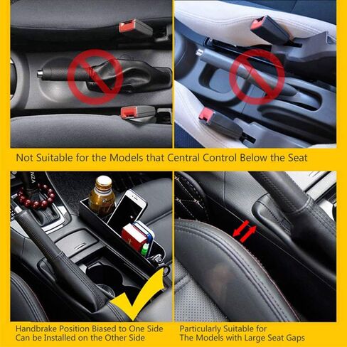 KONGDY Bling Car Seat Pocket Driver's Console Side Organizer Auto Gap Filler Car Seat Storage Box with Cup Holder for Car Interior Accessories Cellphone Wallet in Saudi Arabia