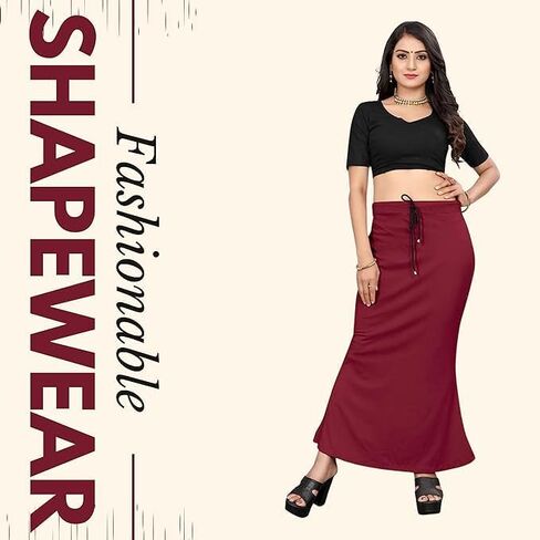 Smizzy Lycra Adjustable Indian Saree Shapewear for Women Petticoat Smooth Curve Peticote Innerwear for Ladies in Kuwait