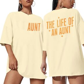 Women Oversized Auntie Shirt in My Auntie Era Shirt Funny Cool Aunt Shirt Auntie Gifts Tee Top in Kuwait