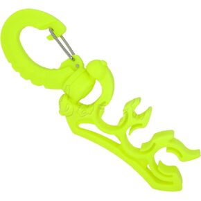 Scuba Choice Scuba Diving Dive Triple Hose Holder with Clip, Yellow in Saudi Arabia