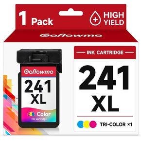 خرطوشة حبر ملونة CL-241XL بديلة لـ Canon 241XL 241 CL241 تستخدم عالية الإنتاجية لـ PIXMA MG3600 MG3620 MG2120 MG2220 MG3220 MG3520 MG3620 MG4120 MG4220 TS5120 MX522 MX532 MX472(1 ثلاثي الألوان) in Kuwait