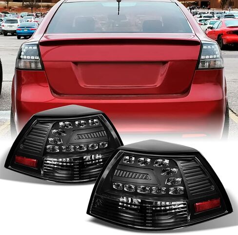 AKKON-لـ 08-09 بونتياك G8 GT GXP سبورت سيدان الخلفية السوداء الحافة LED أضواء خلفية مصابيح الفرامل استبدال زوج in Kuwait