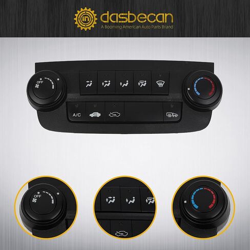 Dasbecan AC Heater Climate Control Module Panel Compatible with Honda CR-V CRV 2007-2011 A/C Air Conditioning Center Dash Switch Unit Replace# 79600-SWA-A5 79500-SWA-A1 (W/Screen) in Saudi Arabia
