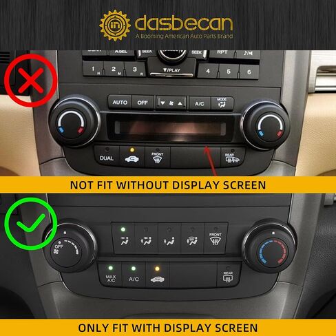 Dasbecan AC Heater Climate Control Module Panel Compatible with Honda CR-V CRV 2007-2011 A/C Air Conditioning Center Dash Switch Unit Replace# 79600-SWA-A5 79500-SWA-A1 (W/Screen) in Saudi Arabia