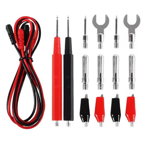 16 in 1 Multimeter Test Leads Kit Digital Probes & Leads Set with Replaceable Testing Pen Test Hook Alligator Clips Banana Plug Measurement Tools for Electrical Power Experiments in Saudi Arabia