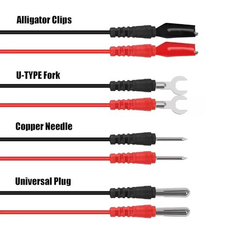 16 in 1 Multimeter Test Leads Kit Digital Probes & Leads Set with Replaceable Testing Pen Test Hook Alligator Clips Banana Plug Measurement Tools for Electrical Power Experiments in Saudi Arabia