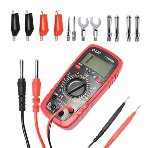 16 in 1 Multimeter Test Leads Kit Digital Probes & Leads Set with Replaceable Testing Pen Test Hook Alligator Clips Banana Plug Measurement Tools for Electrical Power Experiments in Saudi Arabia