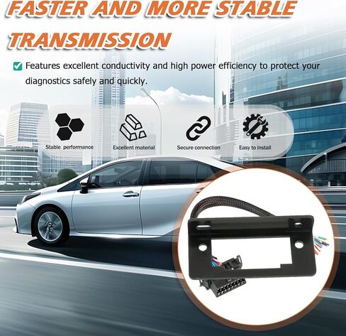 OBD2 J1962 Female to Open Pigtail Cable, OBDII Port Extension Cable with Underdash Mount Bracket 1FT/30CM in Saudi Arabia