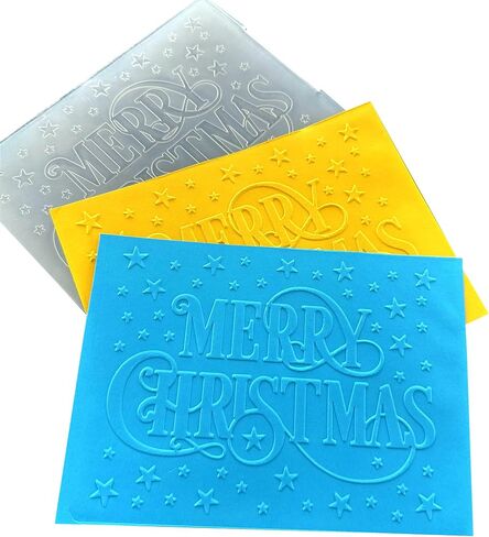 Arbuya Merry Christmas Embossing Folders for Card Making Christmas Sentiment Embossing Folder for Gift Tag Paper Crafting Home Decoration in Saudi Arabia