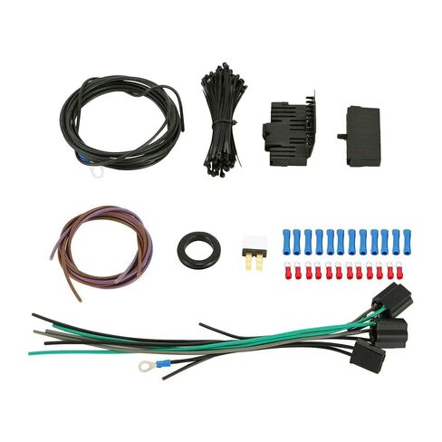 PartsFlow Wiring Harness Kit 21 Circuit Long Wires Standard Color Wiring Harness Kit 17 Fuses for Chevy Mopar Hotrods Ratrods Ford Chrysler Universal Pickup Truck in Saudi Arabia