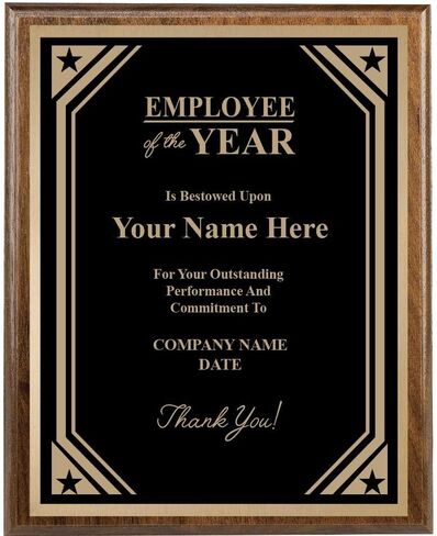 Recognition Plaque, 8x10 Custom Engraved Above and Beyond Plaque Award Prime in Saudi Arabia
