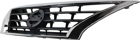 مجموعة شبكة Garage-Pro متوافقة مع Nissan Versa 2015-2018 Chrome Shell/مدخل أسود مطلي - CAPA in Kuwait