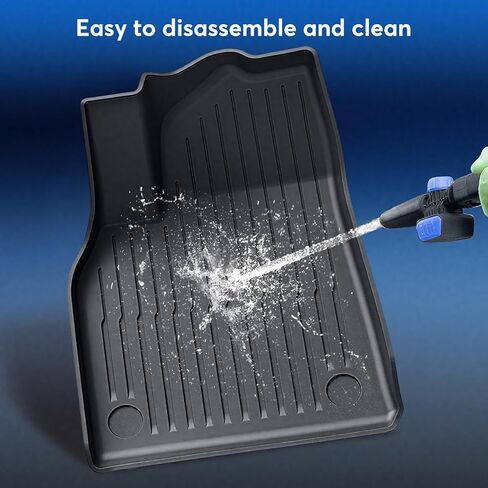 10PCS All-Weather Floor Mats for Tesla Model Y Juniper 2025 2026 Accessories, TPE Waterproof Non-Slip Custom Fit Liners for Front Rear & Trunk in Saudi Arabia