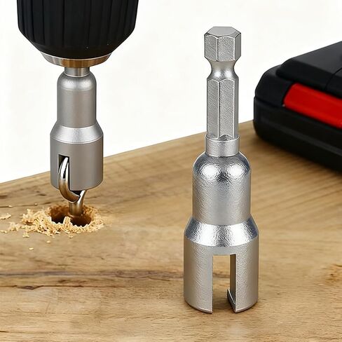 Wing Nut Driver, Power Wing Nut Drill Bit Socket Tool, 1/4" Hex Shank Drills Bits for Screws Eye, C Hook Bolt, Q-Hanger(13 mm) in Saudi Arabia