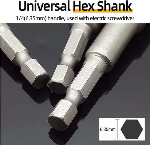 Wing Nut Driver, Power Wing Nut Drill Bit Socket Tool, 1/4" Hex Shank Drills Bits for Screws Eye, C Hook Bolt, Q-Hanger(13 mm) in Saudi Arabia