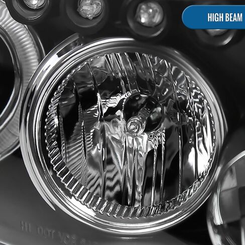 Ronnin - Fits 2008-2010 Scion xB Upgrade LED Halo Rims Running Lights Projector Headlights Assembly Pair | Black in Saudi Arabia