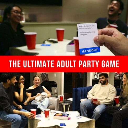 CONTROLLED CHAOS - The Ultimate Adult Party Card Game | 4 Decks in 1 with 250+ Roasts and Challenges That Will Get You Drinking | Great for Game Nights, Pre-Games, White Elephant, Bachelorettes in Saudi Arabia
