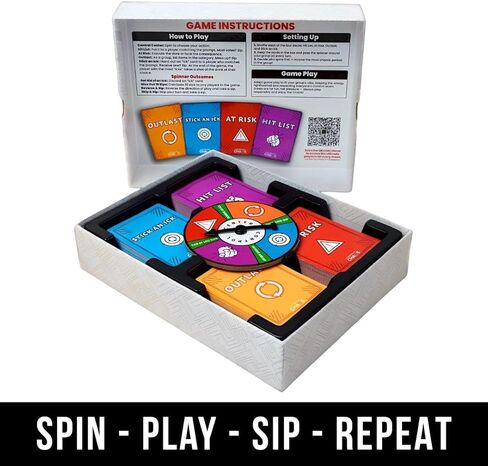 CONTROLLED CHAOS - The Ultimate Adult Party Card Game | 4 Decks in 1 with 250+ Roasts and Challenges That Will Get You Drinking | Great for Game Nights, Pre-Games, White Elephant, Bachelorettes in Saudi Arabia