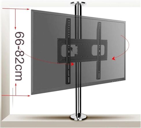 BG11-M Stainless Steel 23-55 Inch Mounting Bracket Height Adjustment 66-82 cm in Saudi Arabia