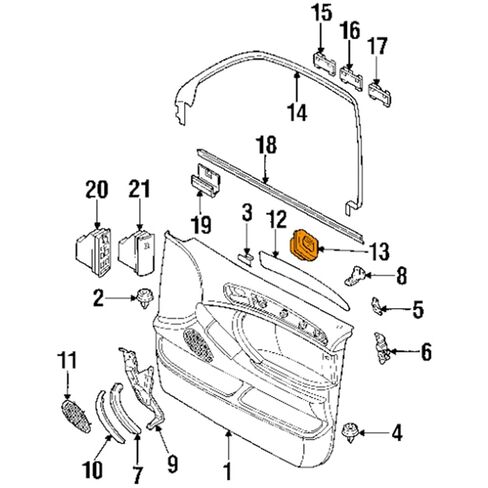 Woodzdon 50 قطعة من القوالب الداخلية للباب وحلقة جانبية مع إدراج معدني لسيارات BMW 3 Series E46 E90 E91 E92 E93 E53 X5 M3 07149158194 51418215806 لـ Auveco 21762 مثبت جسم السيارة التلقائي in Saudi Arabia