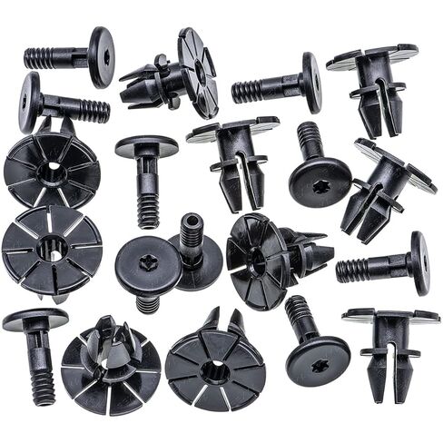Rexka 10 مجموعات دبوس ومشبك قولبة الروك لسيارات BMW E60 E61 E63 E64 5 & 6 Series 51717066229 51717066226 in Saudi Arabia