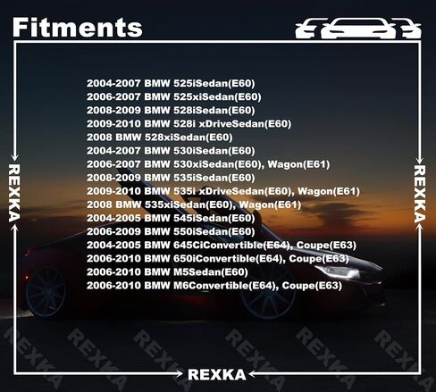 Rexka 10 مجموعات دبوس ومشبك قولبة الروك لسيارات BMW E60 E61 E63 E64 5 & 6 Series 51717066229 51717066226 in Saudi Arabia