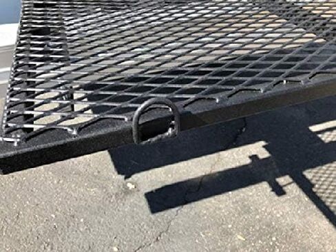 EZ Lite Campers RV Bumper Storage Rack Heavy Duty Steel with Powder Coated Finish 48" x 20" Engineered in The USA in Saudi Arabia