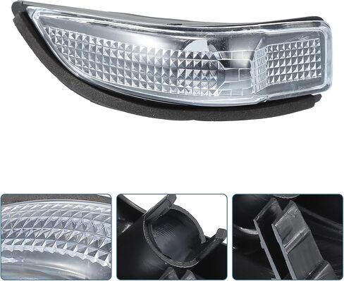 uxcell Right Rearview Mirror Turn Signal Lamp Housing for Toyota Yaris 11-19 No.817300D080 in Saudi Arabia