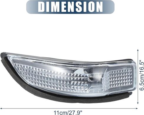 uxcell Right Rearview Mirror Turn Signal Lamp Housing for Toyota Yaris 11-19 No.817300D080 in Saudi Arabia
