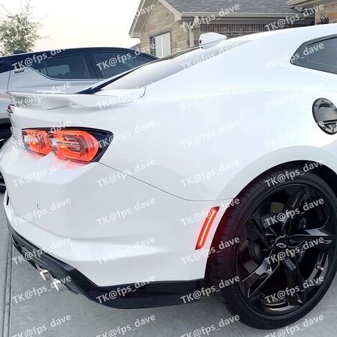 مصابيح علامة جانبية خلفية من IKON MOTORSPORTS متوافقة مع 2016-2024 Chevy Camaro 2015-2019 Cadillac ATS 2014-2019 Cadillac CTS، مصابيح حمراء للإضاءة الأمامية الأمامية in Saudi Arabia