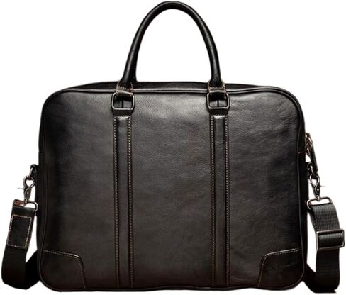 Genuine Leather Laptop Bags Mens Handbags Carrying Cases Messenger Shoulder Bags Luggage Briefcases in Saudi Arabia