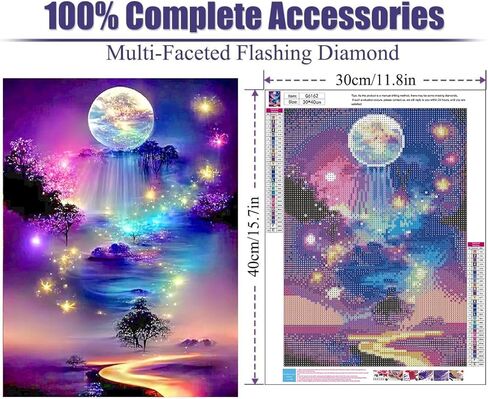 tigdtiu 5D Diamond Painting-Colourful Dragon Diamond Painting Kits for Adults Beginners,DIY Full Drill Dragon Diamond Art for Home Wall Decor 12x16inch in Kuwait