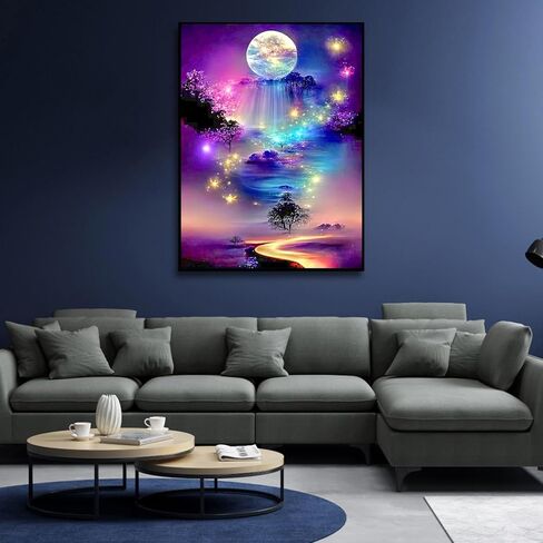 tigdtiu 5D Diamond Painting-Colourful Dragon Diamond Painting Kits for Adults Beginners,DIY Full Drill Dragon Diamond Art for Home Wall Decor 12x16inch in Kuwait