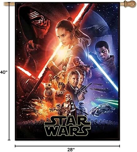 علم WinCraft Star Wars مقاس 28 بوصة × 40 بوصة عموديًا in Saudi Arabia