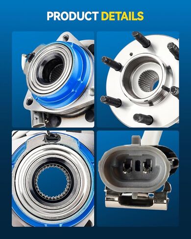 PHILTOP Rear 512243 Wheel Hub Bearing for Cadillac SRX 2004-2009, STS 2005-2011, CTS 2004-2007, Wheel Hub Assembly W/ABS RWD 6 Lugs 1 PCS in Saudi Arabia