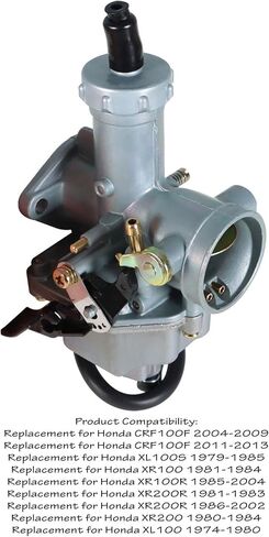 Motorcycle Carburetor Carb with Intake Boot Replacement for CRF100F/XL100S/XR100/XR100R/XR200R/XR200/XL100 in Saudi Arabia