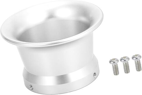 Silver Tone 50mm Inner Dia Motorcycle Air Filter Intake Velocity Stack Aluminum Alloy Auto Replacement Parts in Saudi Arabia