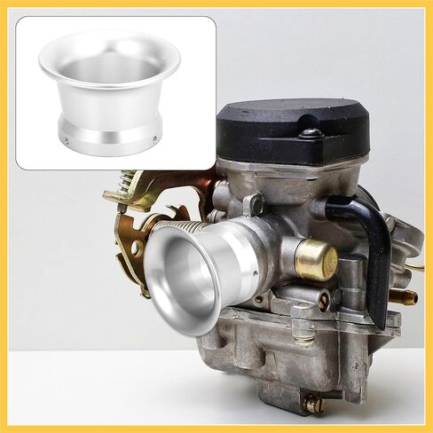 Silver Tone 50mm Inner Dia Motorcycle Air Filter Intake Velocity Stack Aluminum Alloy Auto Replacement Parts in Saudi Arabia